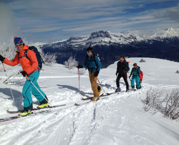 Initiation ski de randonnée dans le Beaufortain